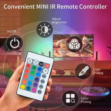 Zenbat kolore egokitu daitezke RGB argi-zerrendak?